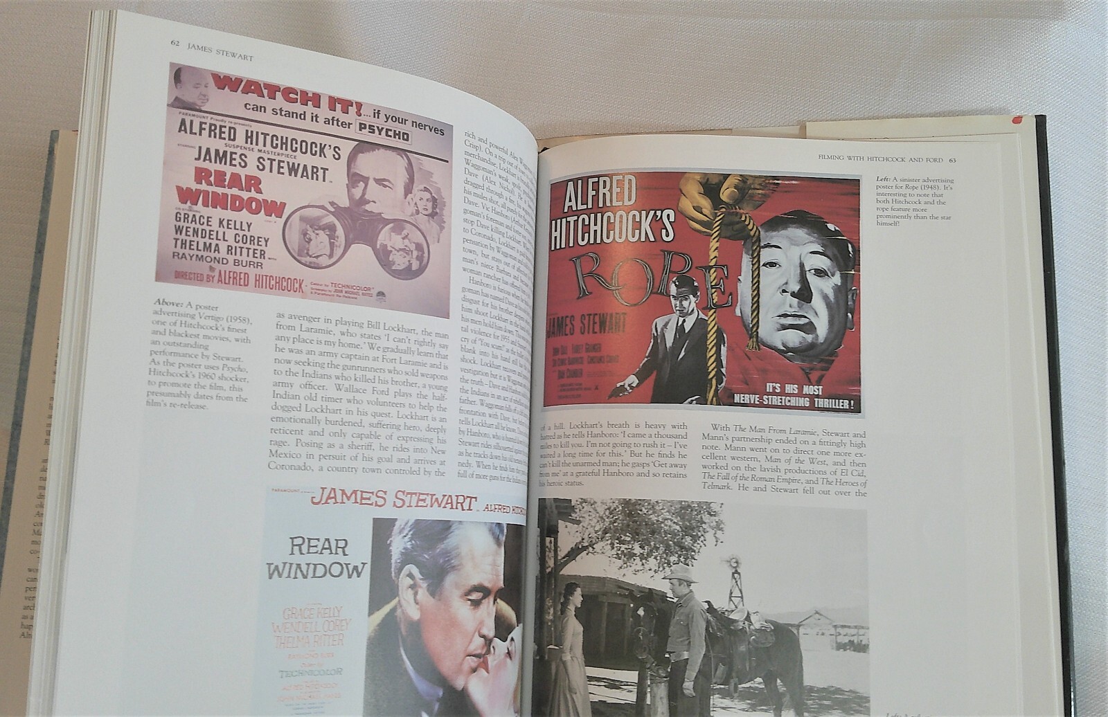 James Stewart Book by Helene McGowan 80 pages Hardcover Life Cinematography 1992