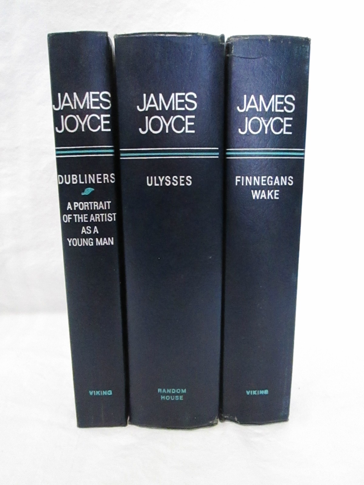 James Joyce 3 Book Set Viking Random House Ulysses Finnegan’s Wake Dubliners HC