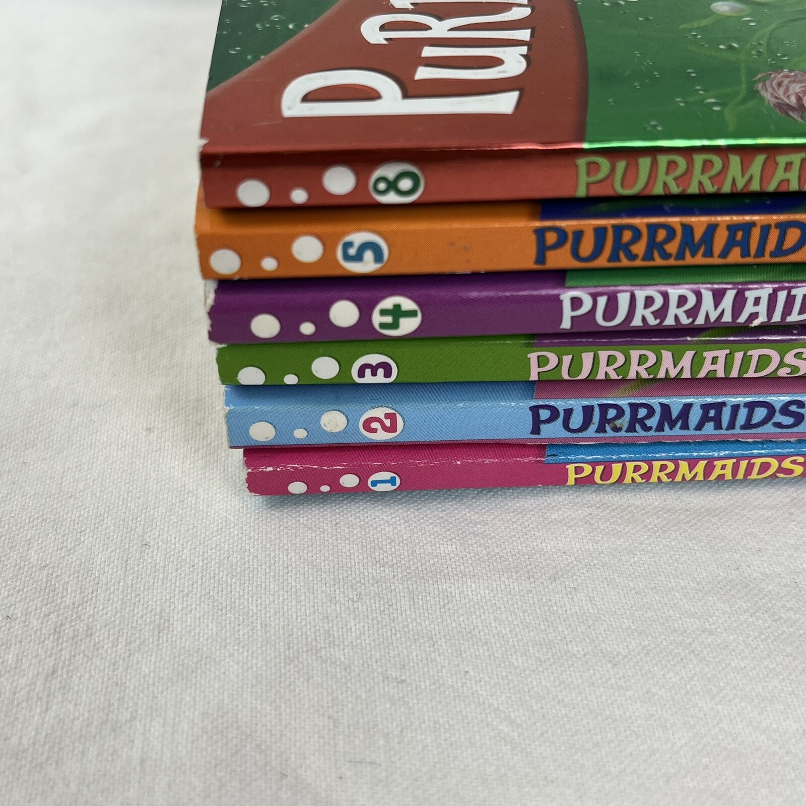 Purrmaids Books 1,2,3,4,5,8 Kitten Stories Ages 6-9