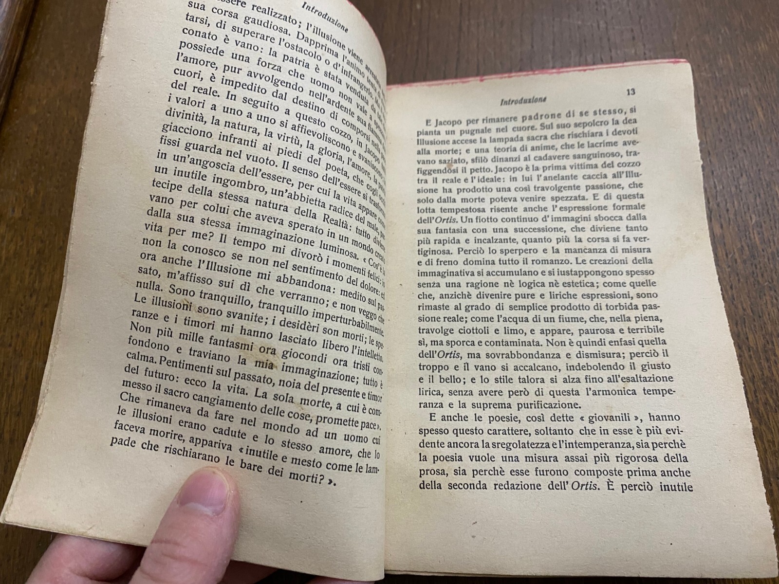 OLD ITALIAN BOOK POESIE CLASSICI ITALIANI #398 BY UGO FOSCOLO YEAR 1796