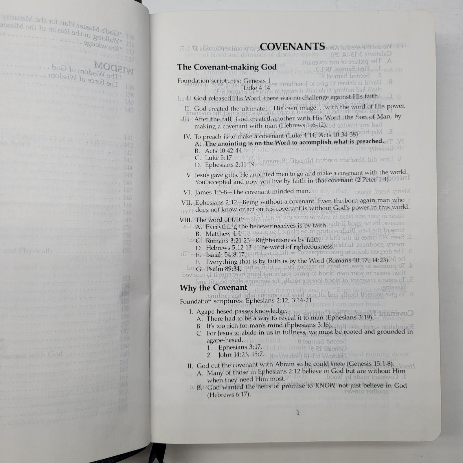Kenneth Copeland Bible 1991 Genuine Leather Navy Blue Reference Concordance KJV