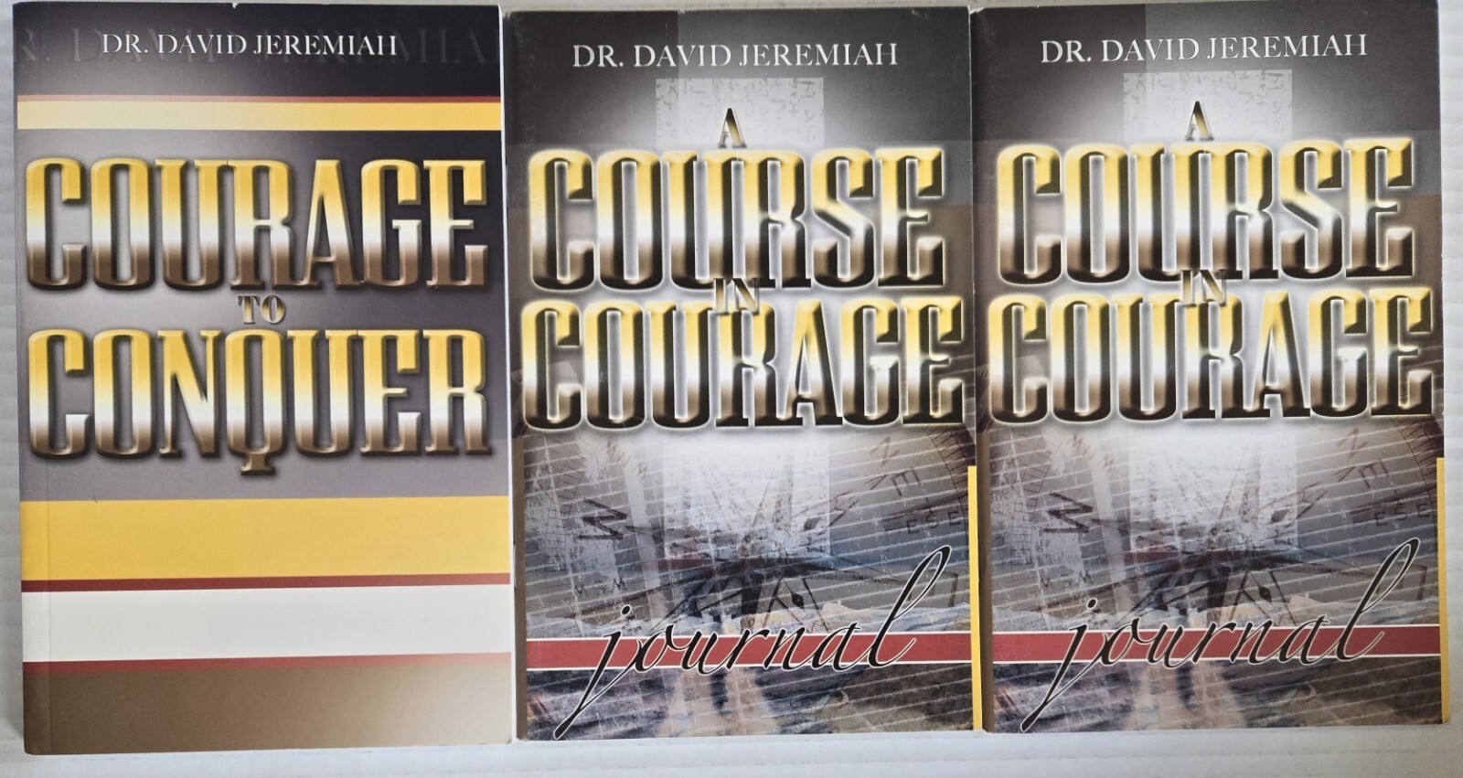 Courage To Conquer Study Guide & 2 Journals by David Jeremiah~Heros of the Bible