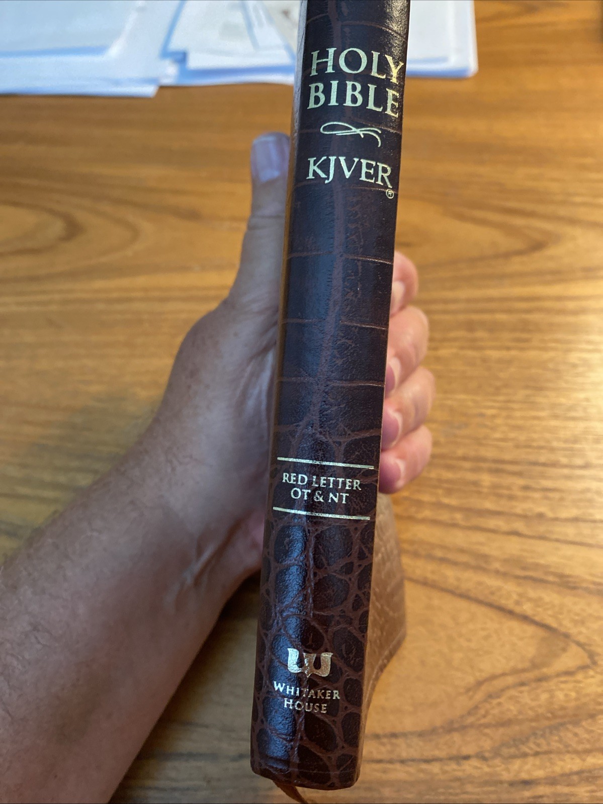 KJVER Thinline Bible by Whitaker House Staff 2015 Alligator Leather Indexed