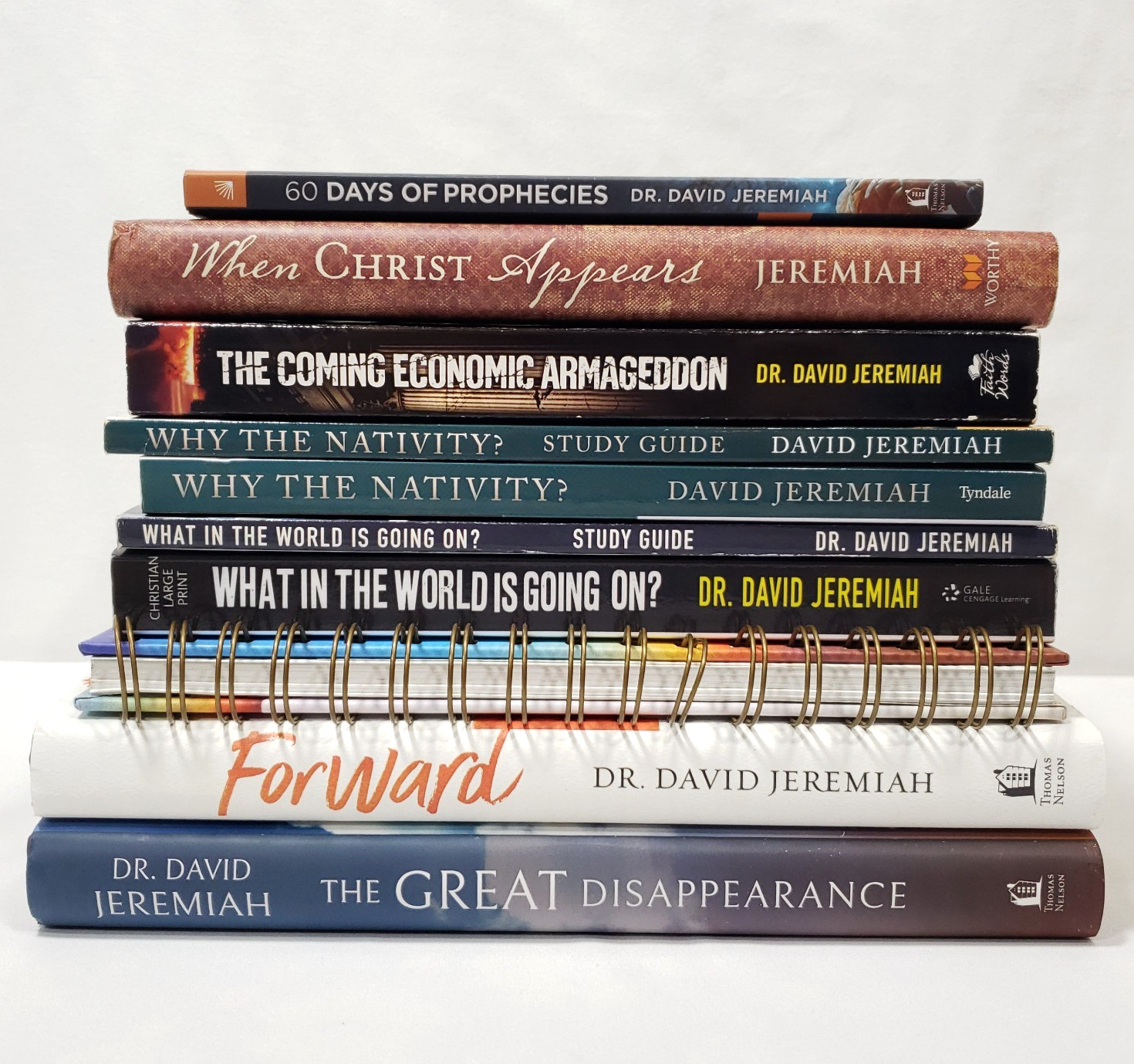 Dr David Jeremiah Books Lot Of 10 Christian Theology Prophecy Church Library Set