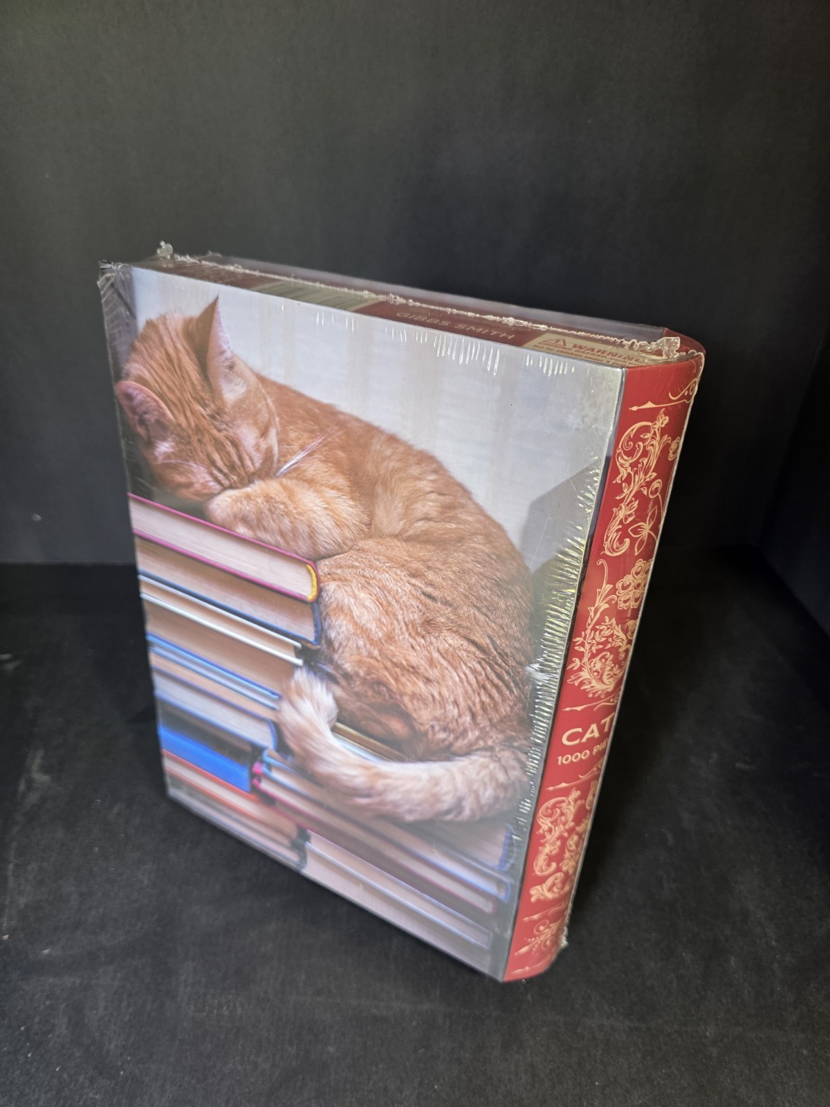 Gibbs Smith Cat Nap 1000 Piece Jigsaw Puzzle in Book Shaped Box