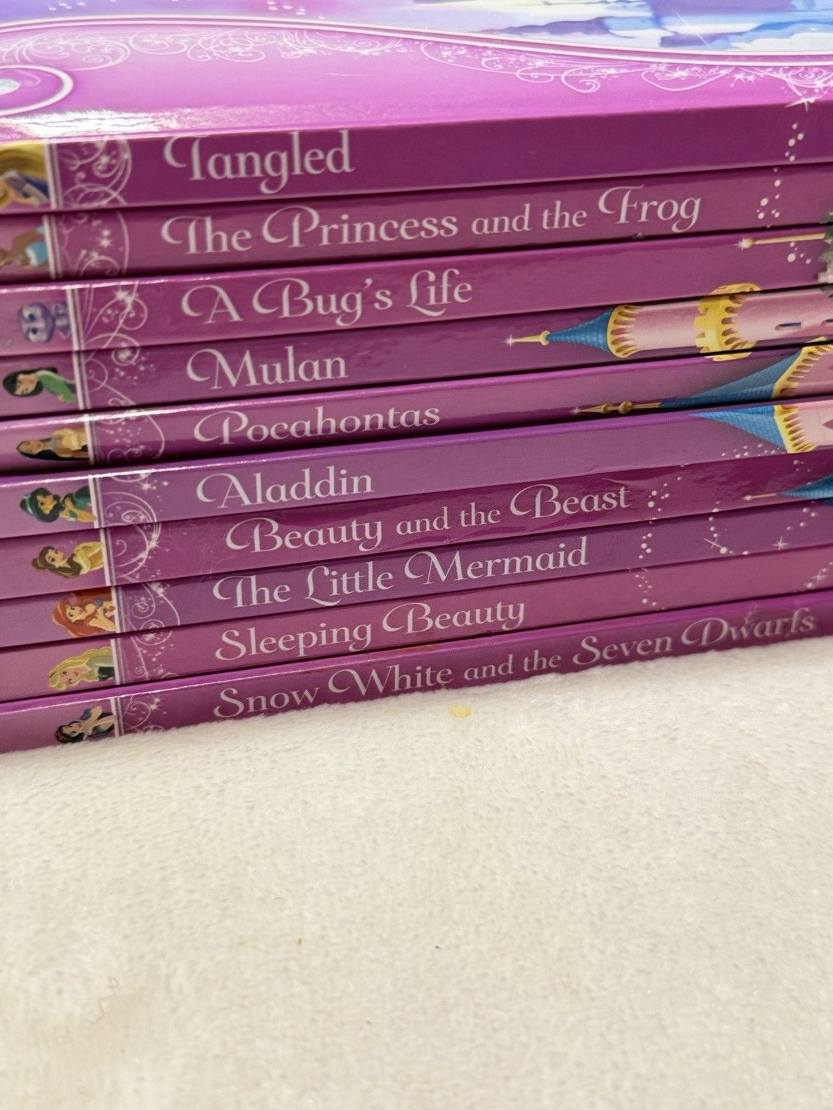 Disney Princess Story Book Library Collection Lot Of 12 Vols 1-11, Missing 2