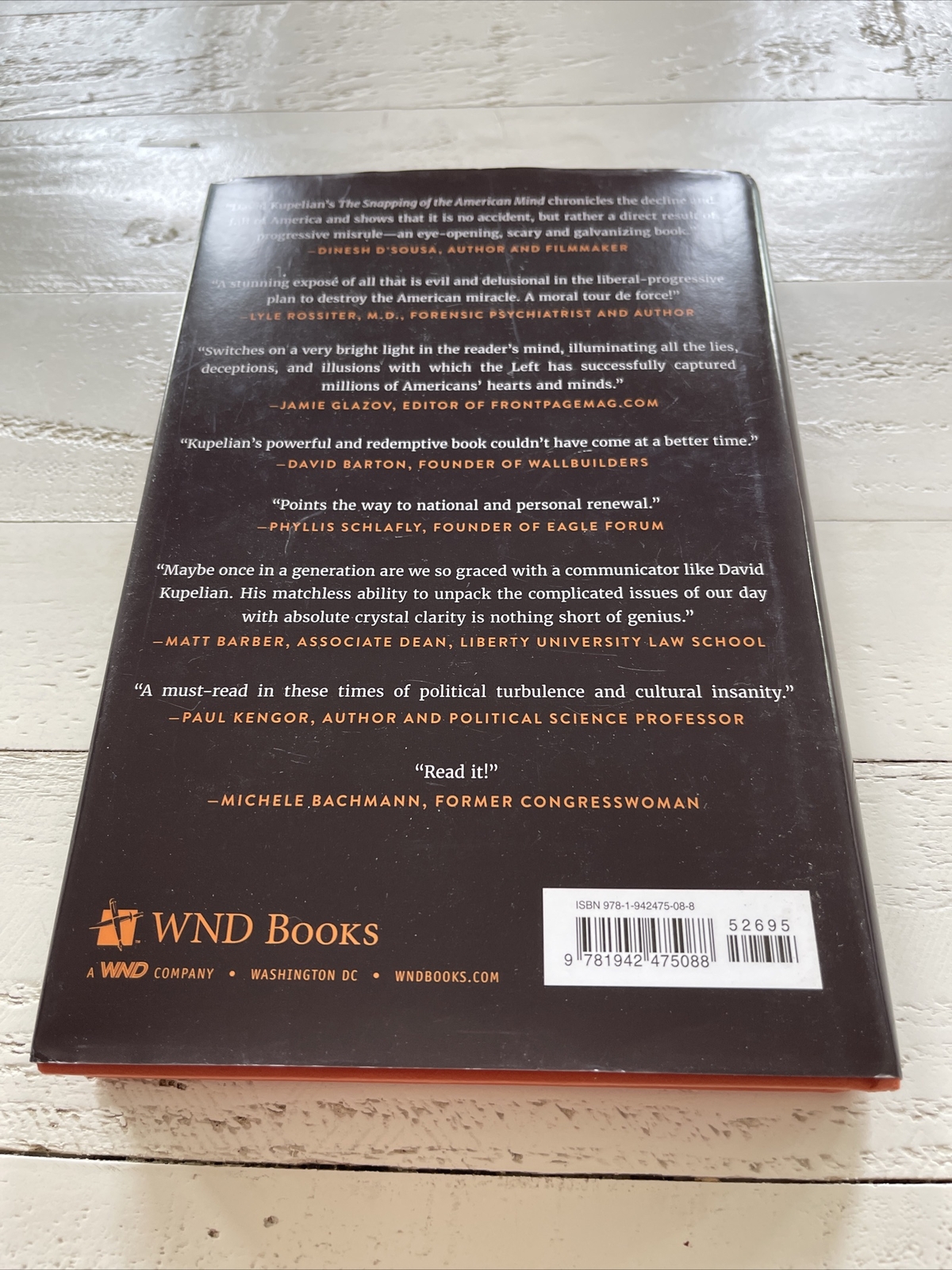 The Snapping of the American Mind HC Signed David Kupelian WND Books 2015