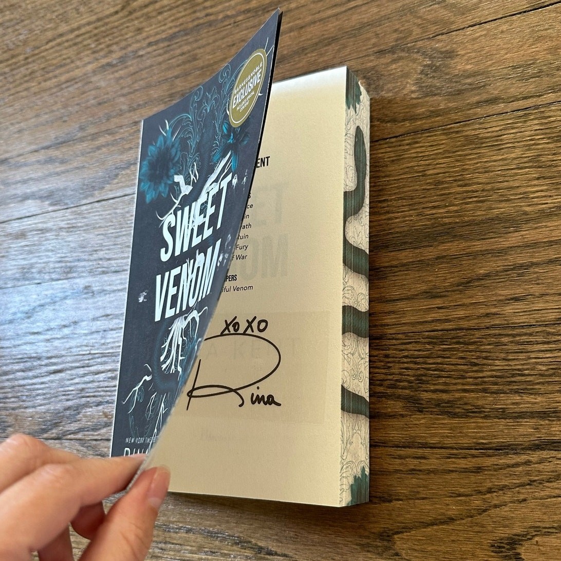Barnes & Noble Exclusive Edition Signed Sweet Venom By Rina Kent