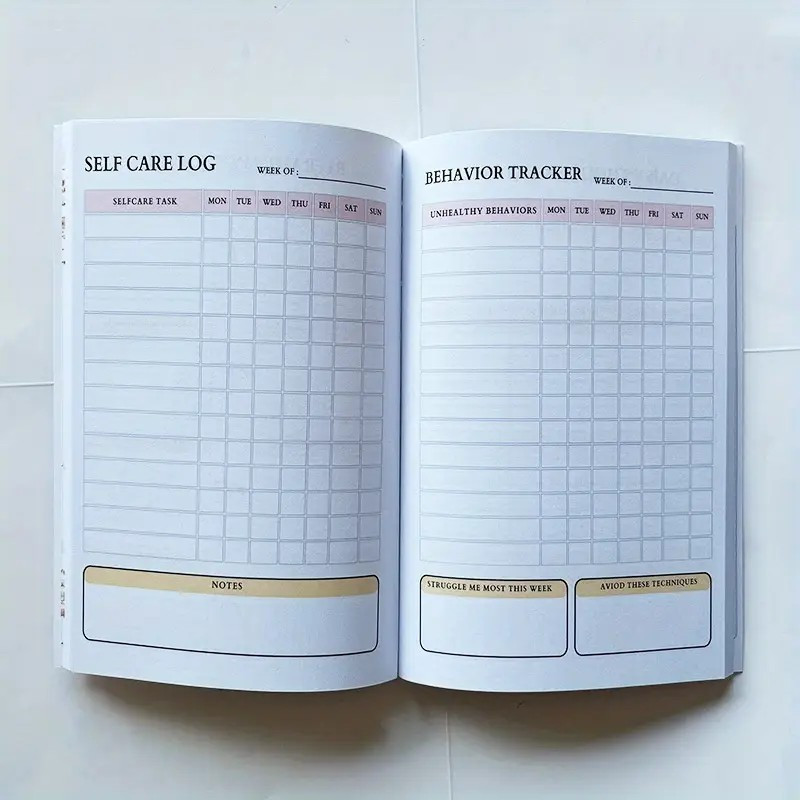 MEGA THERAPY JOURNAL – Mental Health Healing Logbook – Brand New – 124 Pages