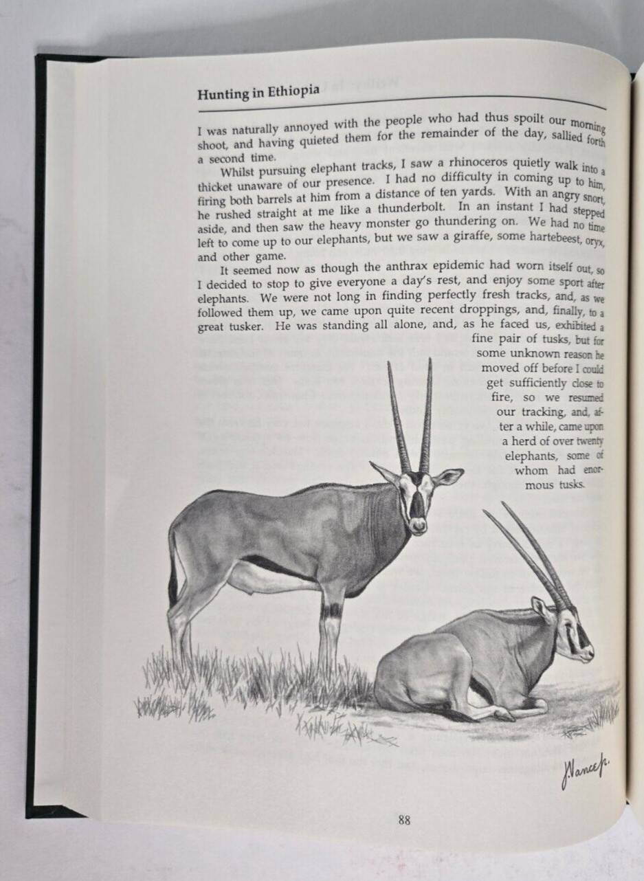 Hunting in Ethiopia by Tony Sanchez-Arino, Signed Limited Ed, Safari Press, 1995
