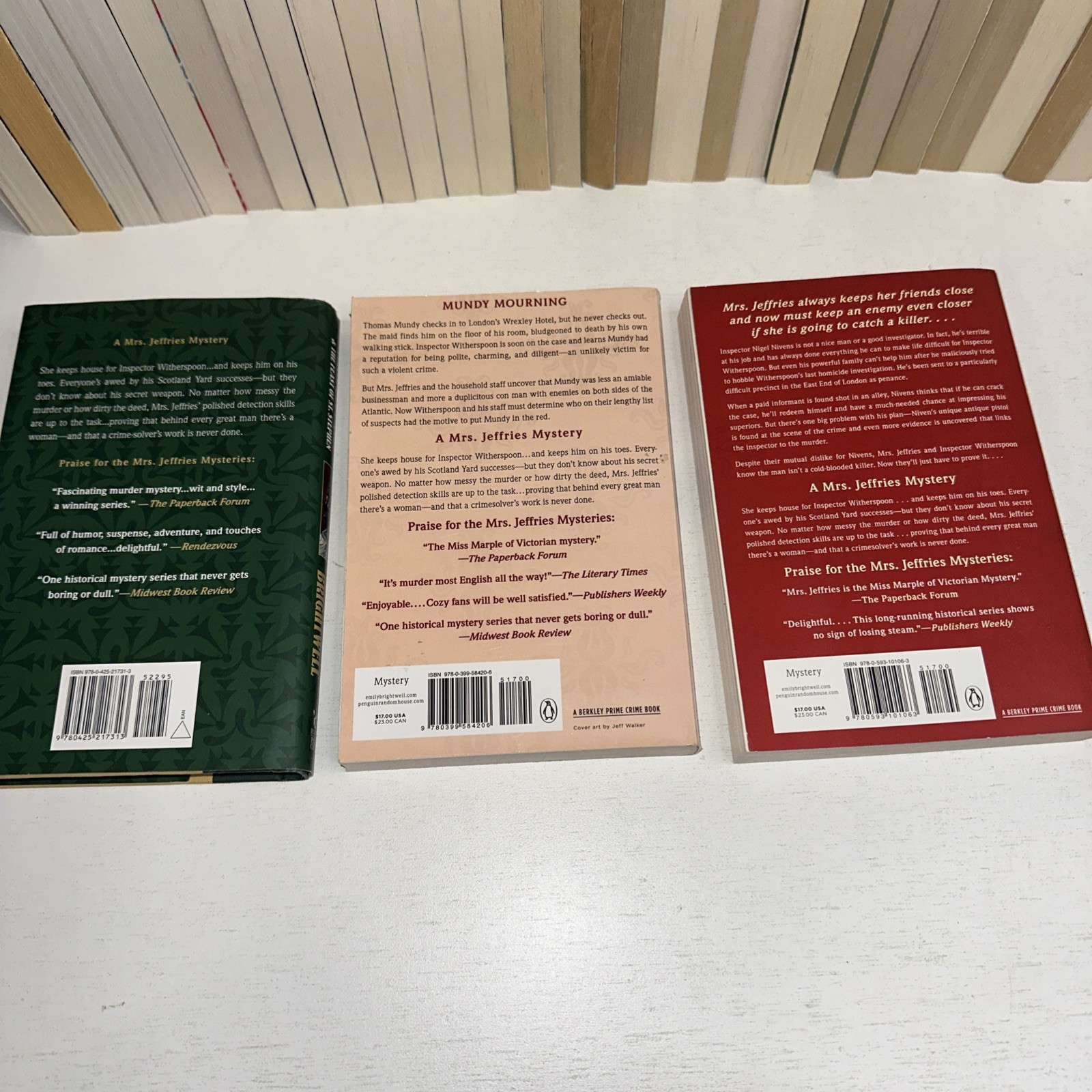 MRS. JEFFRIES Complete Set Series 1-41 by Emily Brightwell See Description.
