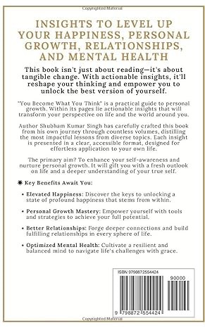 You Become What You Think – Life Changing Insights for Personal Growth