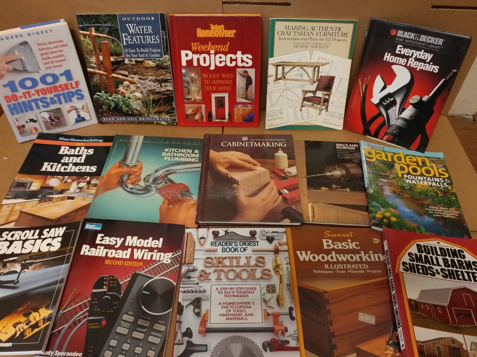 Lot of 20 Do-It-Yourself How-to Remodel Handyman Home Repair Books RANDOM*MIX