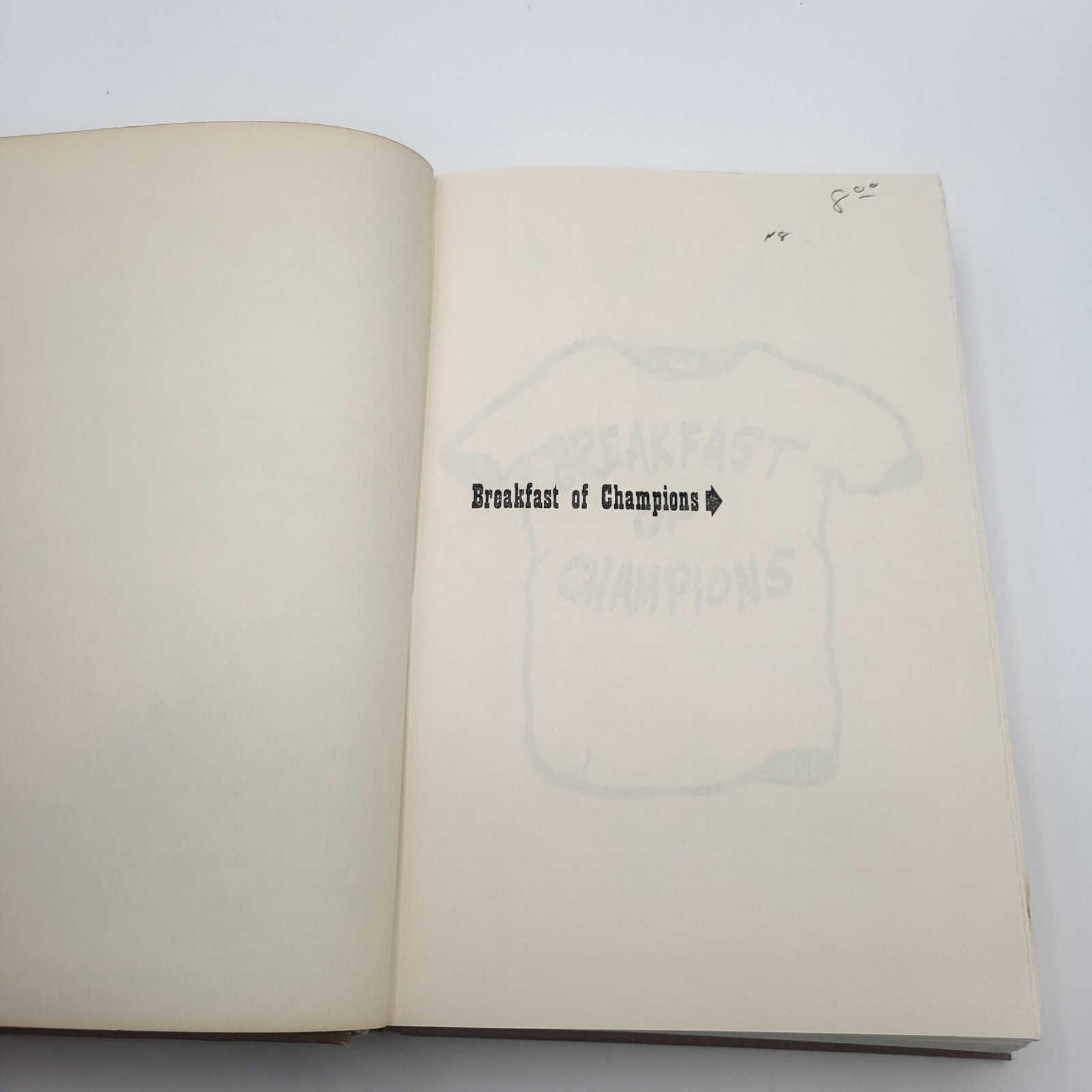 Vintage 1973 Breakfast Of Champions Kurt Vonnegut Jr HC Illustrated Novel