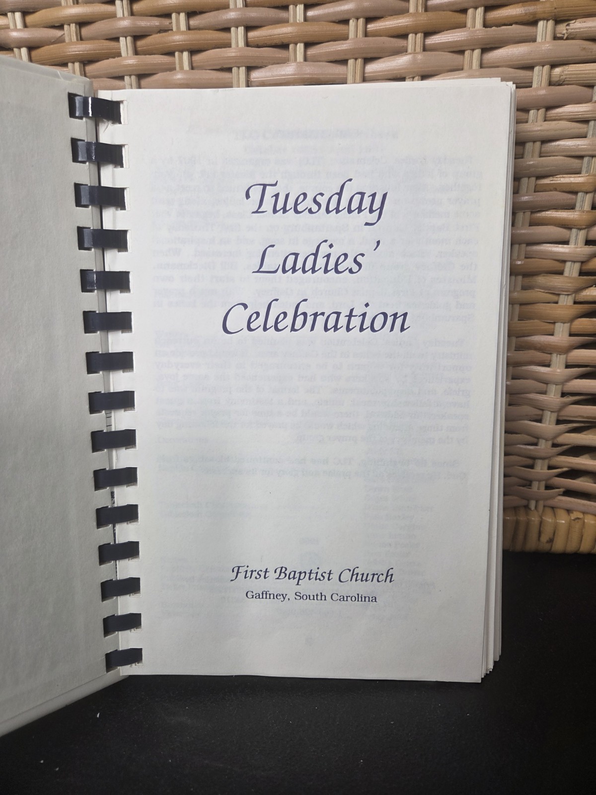 First Baptist Church Gaffney, South Carolina Cookbook 1996 350 Pages