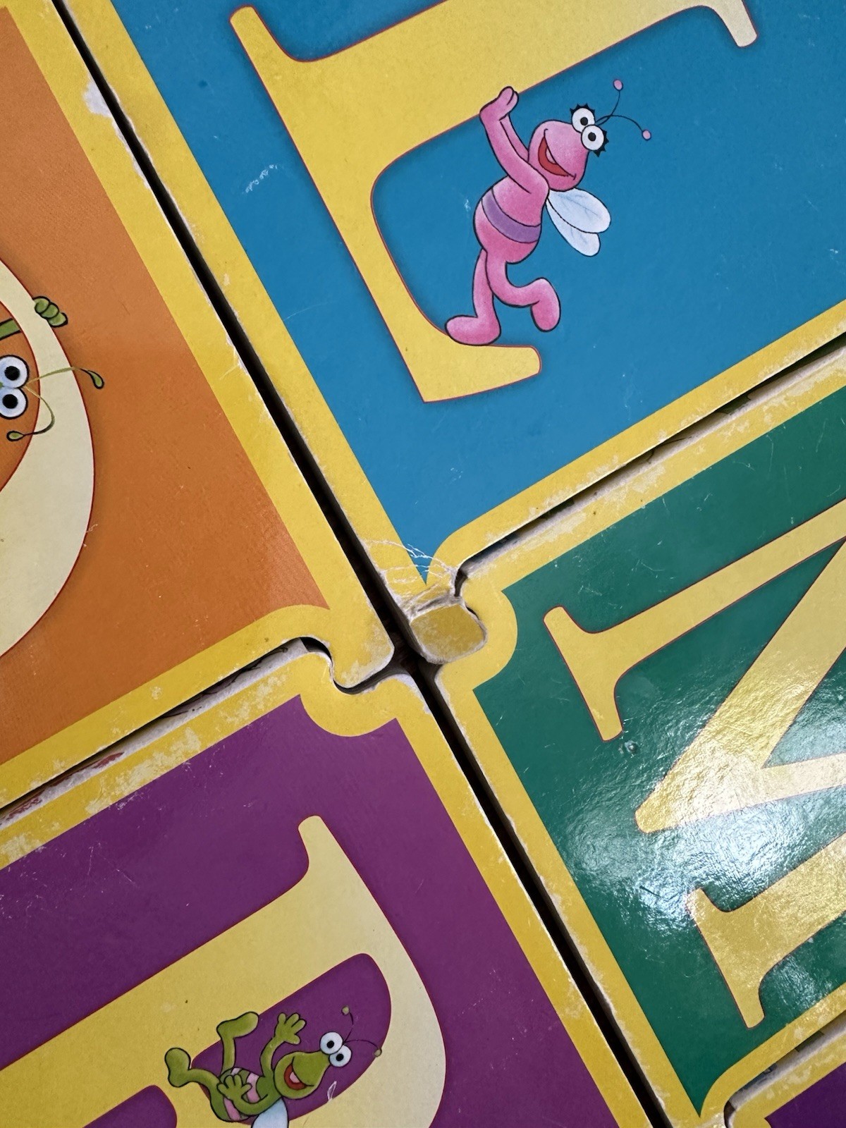Vintage 26 Sesame Street Alphabet Interlocking ABC Board Book Set A-Z & Others!