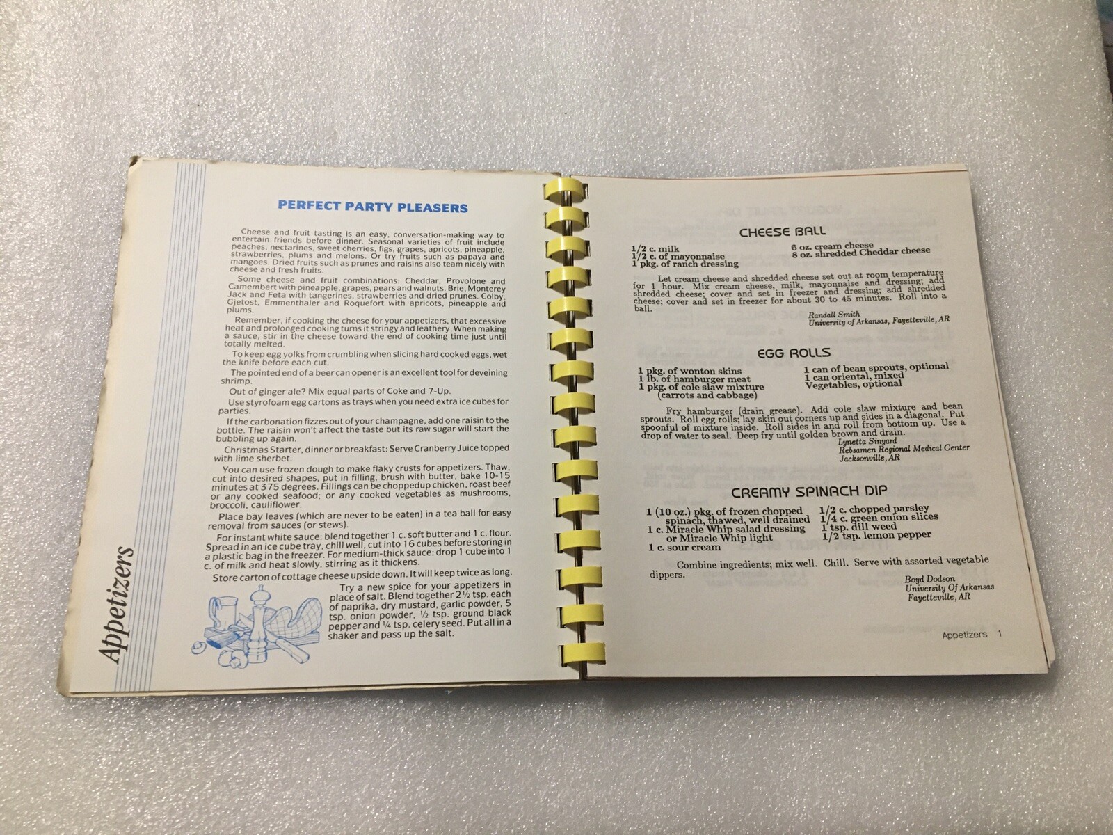 National Executive Housekeepers Association Cookbook Arkansas Chapter 114 Pages