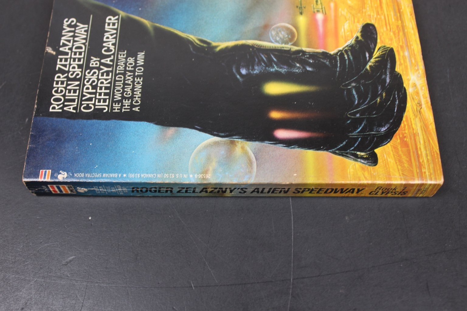 Alien Speedway Clypsis Jeffrey A. Carver 1987 Sci-Fi Bantam Spectra Book PB