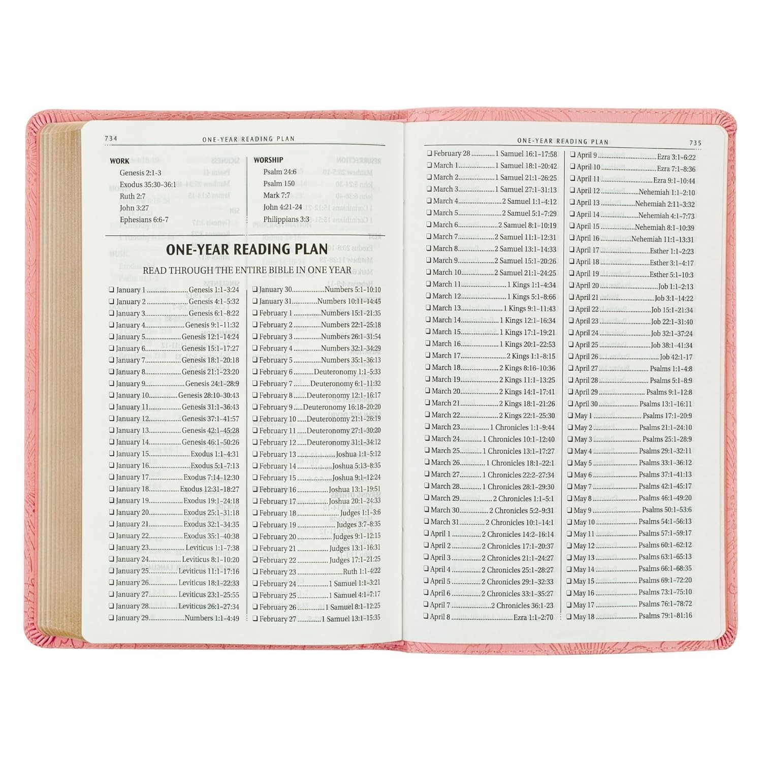 KJV Pink Faux Leather Holy Bible Gift Edition – Blossom Floral, Christmas Gift**