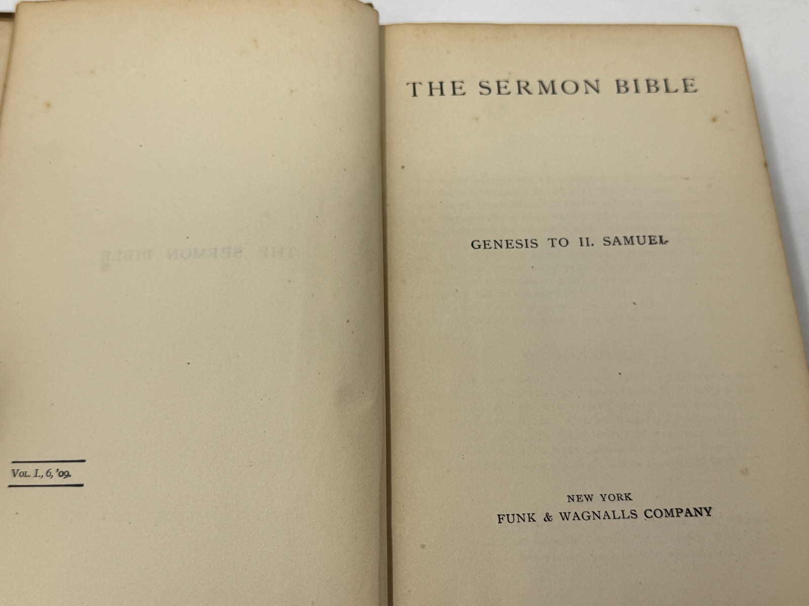 1909 The Sermon Bible Commentary Set Incomplete Funk & Wagnalls