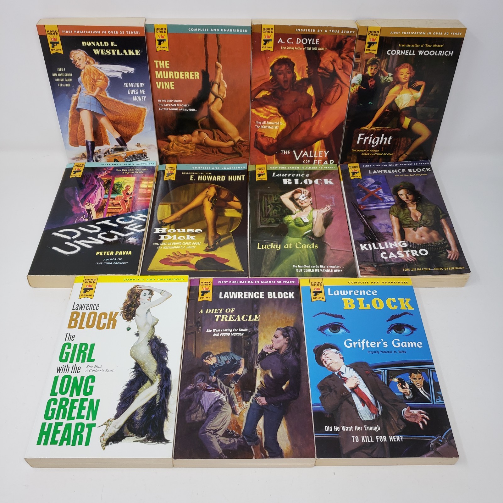 Hard Case Crime Books Lot of 22 (MMPB, Stephen King, Lawrence Block)