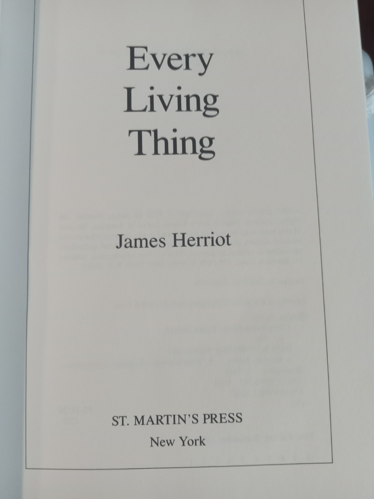 Every Living Thing (All Creatures Great and Small) by James Herriot (1992,…