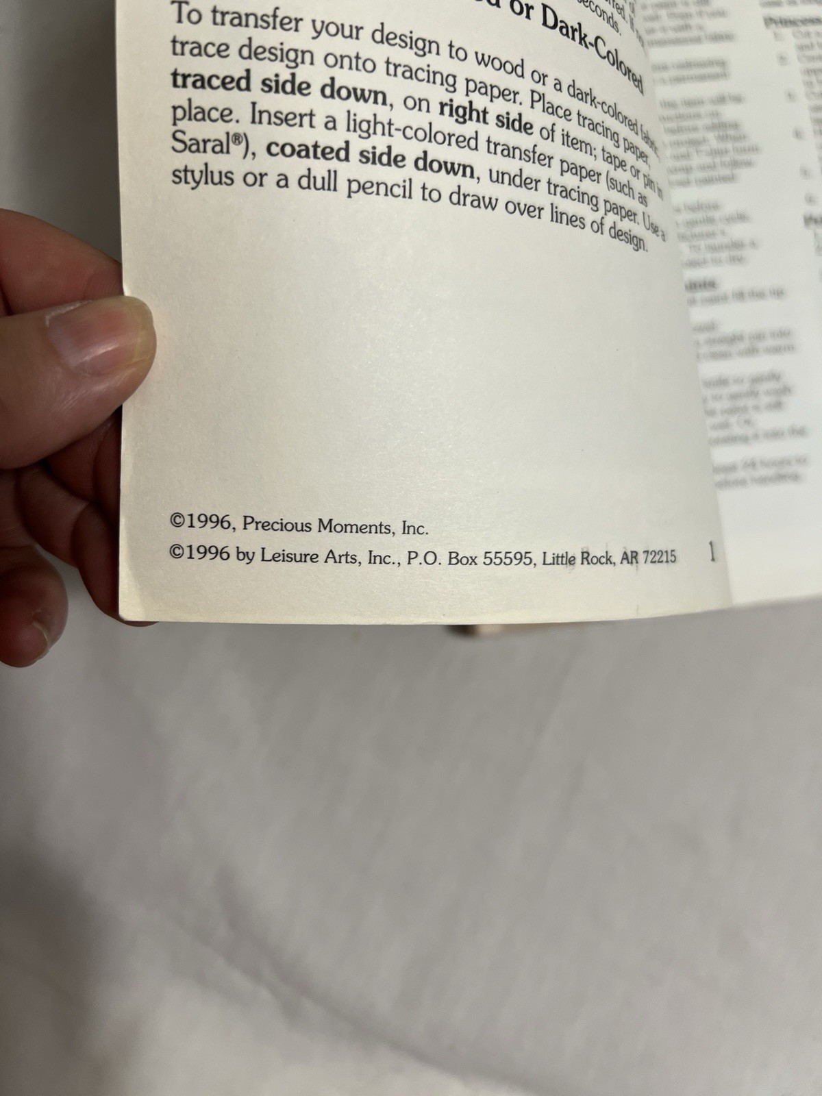 Leisure Arts Leaflet 1697 – Precious Moments Iron-On Transfers Book 2