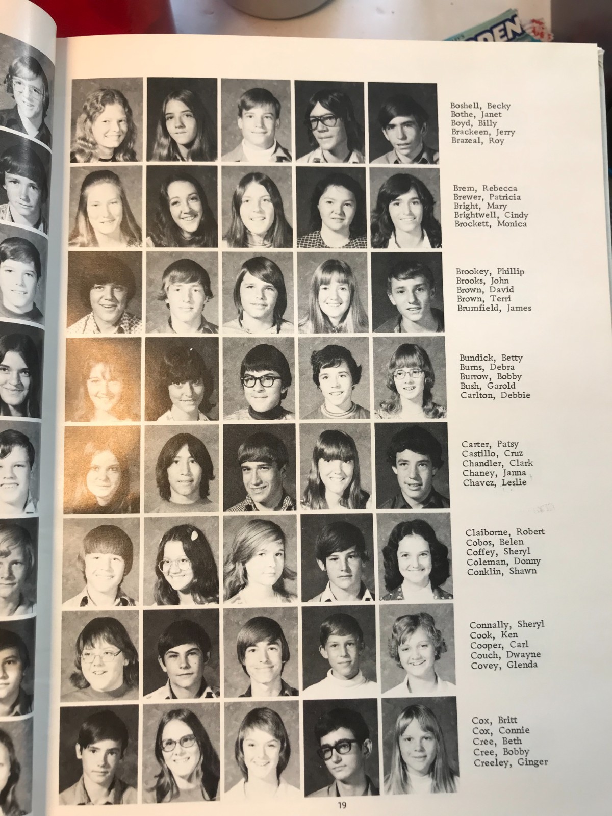 1975 The Round-Up Crockett Junior High School Yearbook, Odessa, Texas