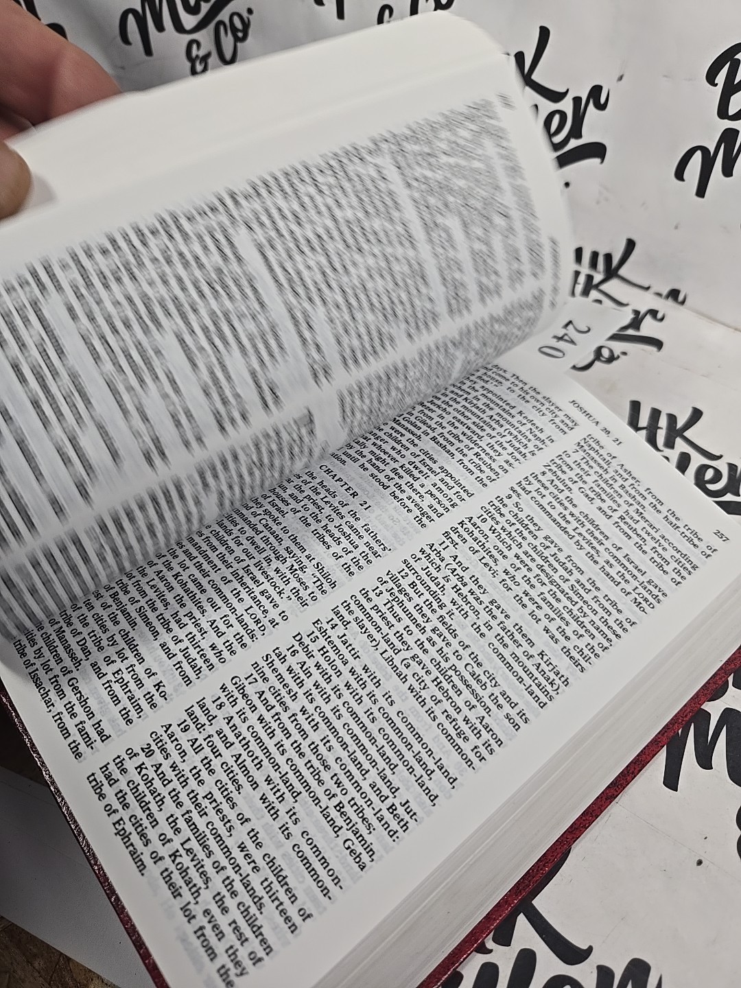 Holy Bible Authorized King James Version by Gideons, Hardcover,