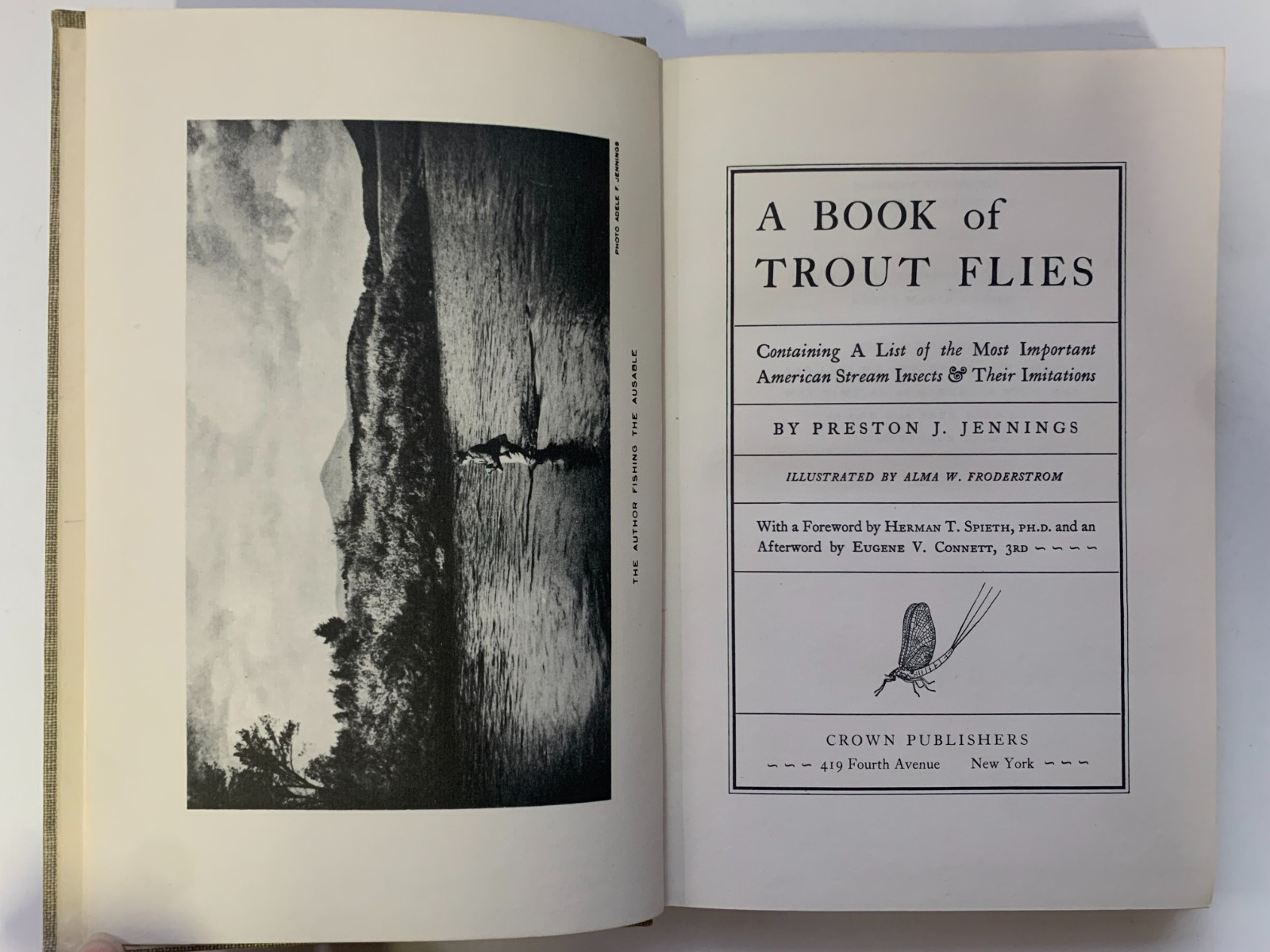 BOOK OF TROUT FLIES Stream Insect & Imitations PRESTON JENNINGS ©1935, 1st Edn.