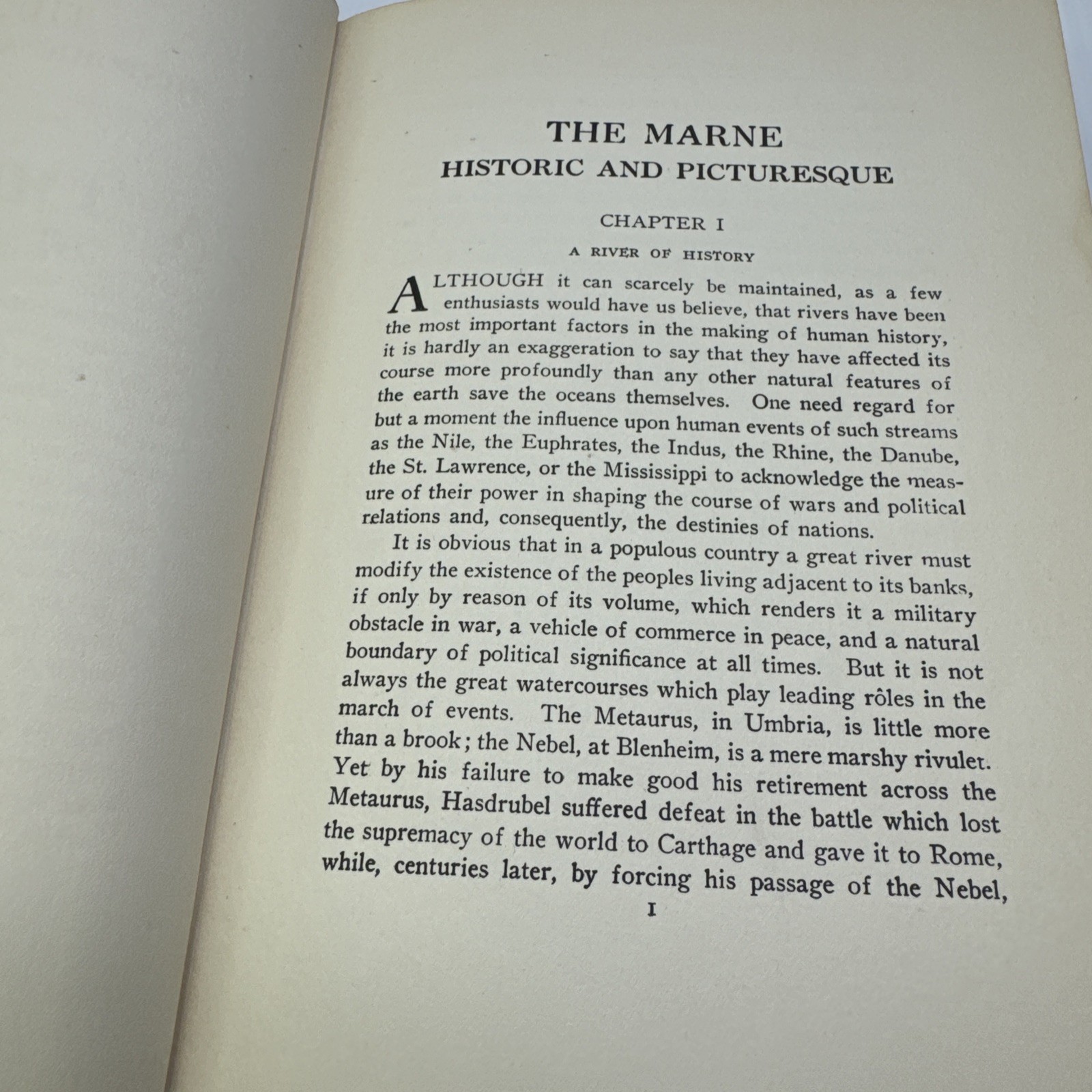 The Marne Historic and Picturesque Joseph Mills Hanson 1922 Marne River Antique