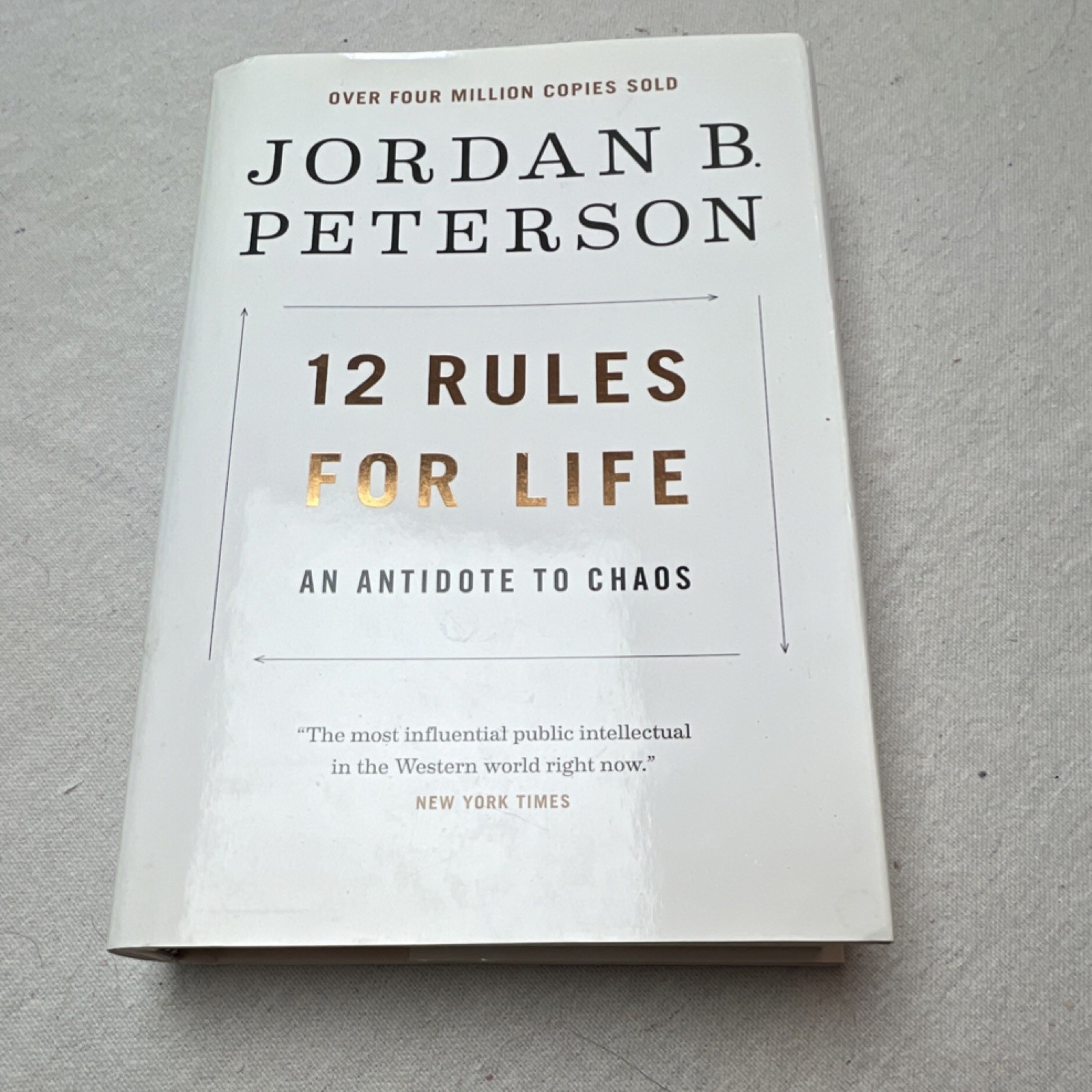 Jordan B. Peterson 12 Rules for Life An Antidote to Chaos Hardcover 2018