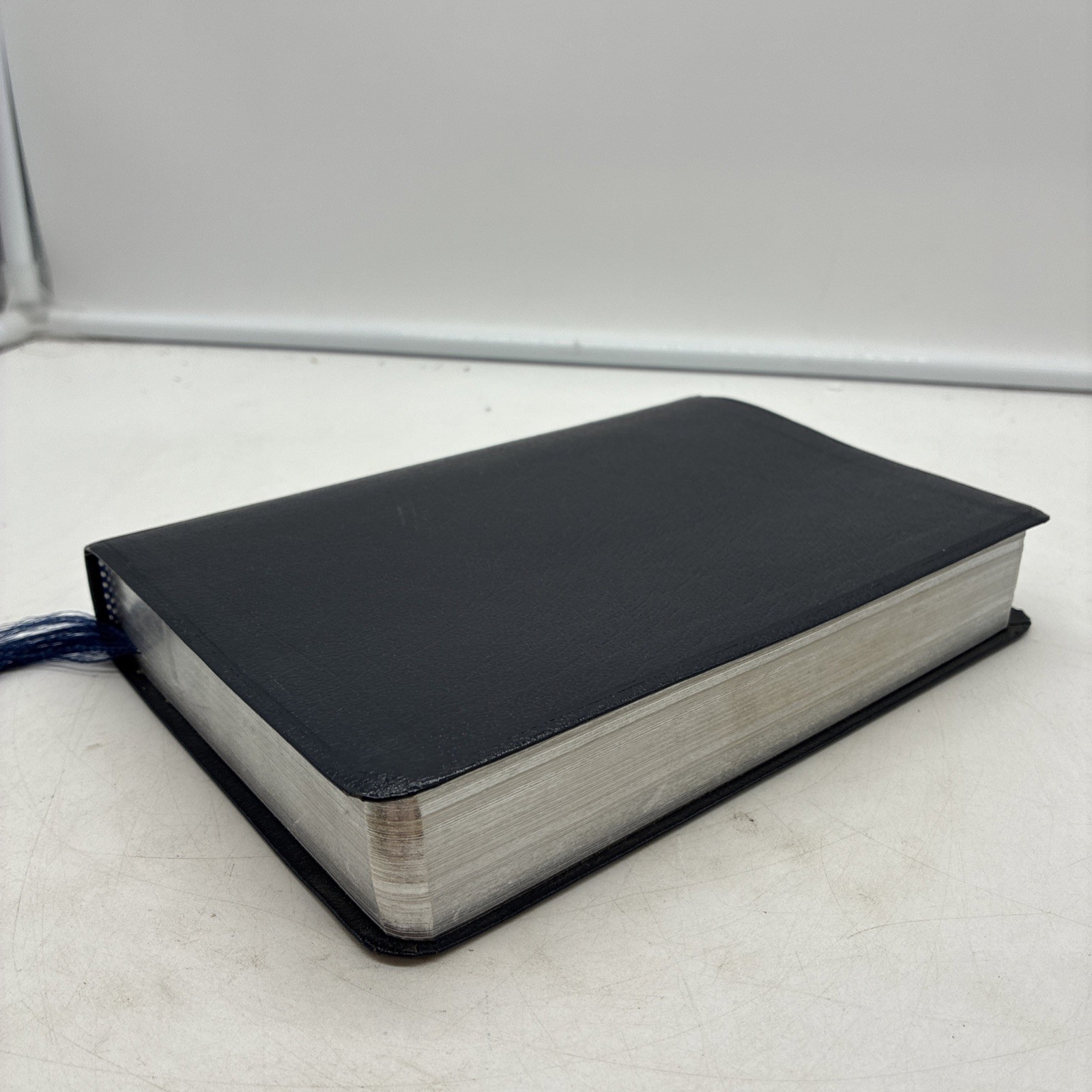 Amplified Bible Zondervan 1987 Bonded Leather Navy Blue Excellent