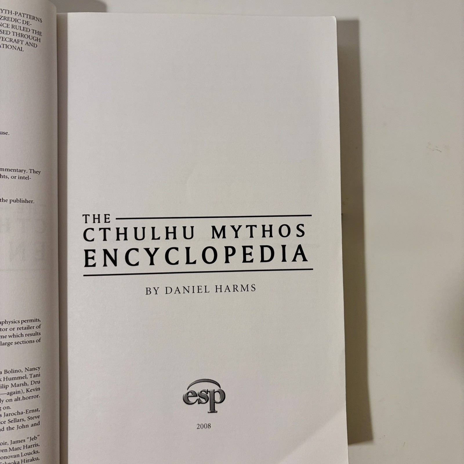The Cthulhu Mythos Encyclopedia – Paperback By Harms, Daniel Very Good Condition