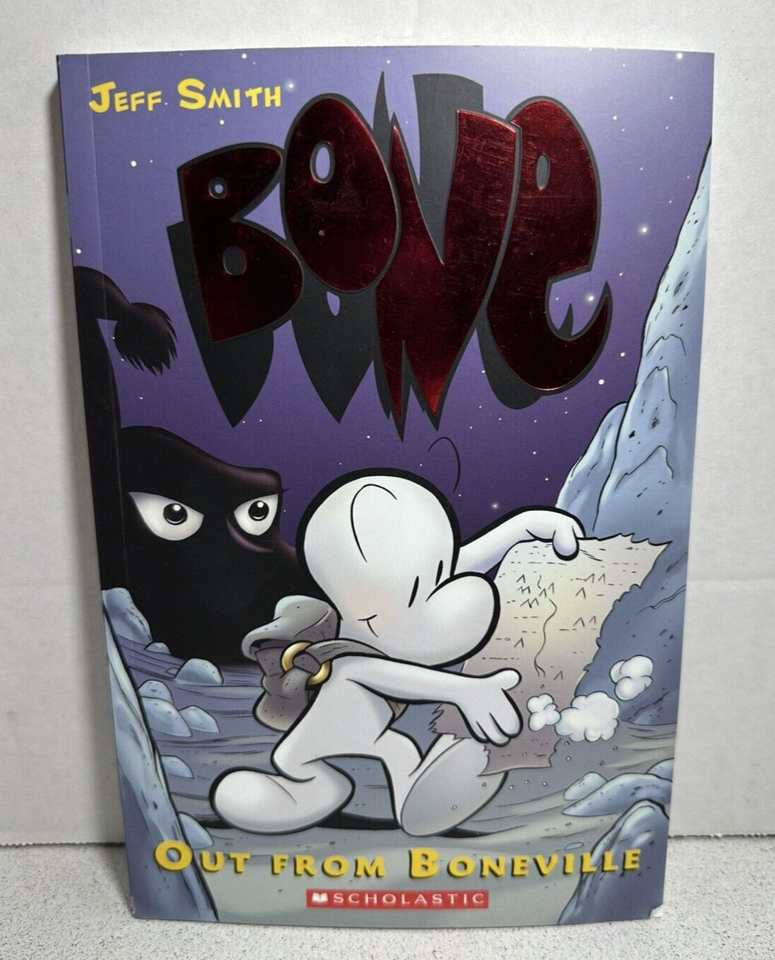 Out From Boneville Jeff Smith SIGNED w/ Artwork 2005 PB Graphic Novel Scholastic