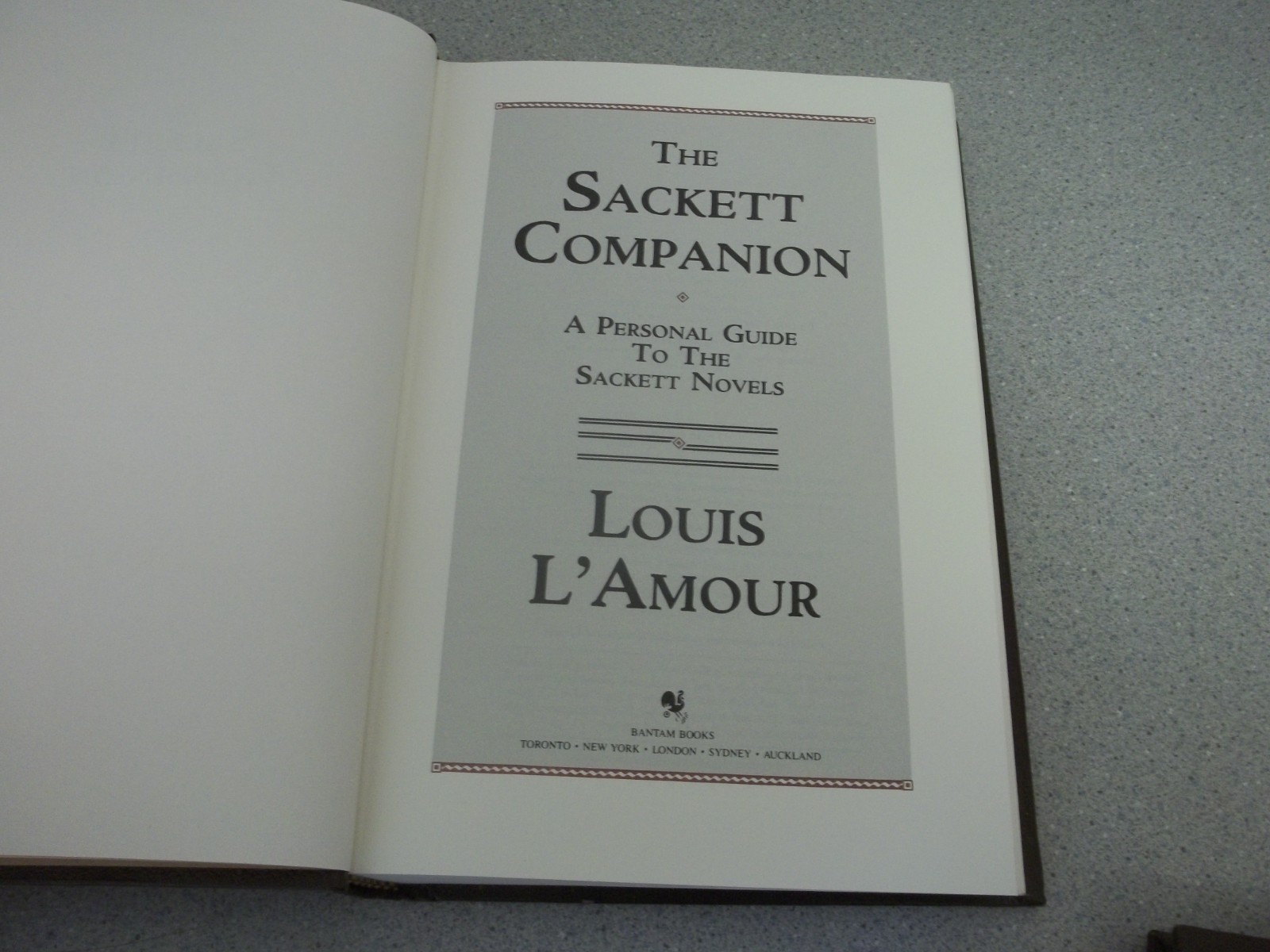 Louis Lamour Collection The Sackett Companion, The Sackett Brand, Jubal Sackett