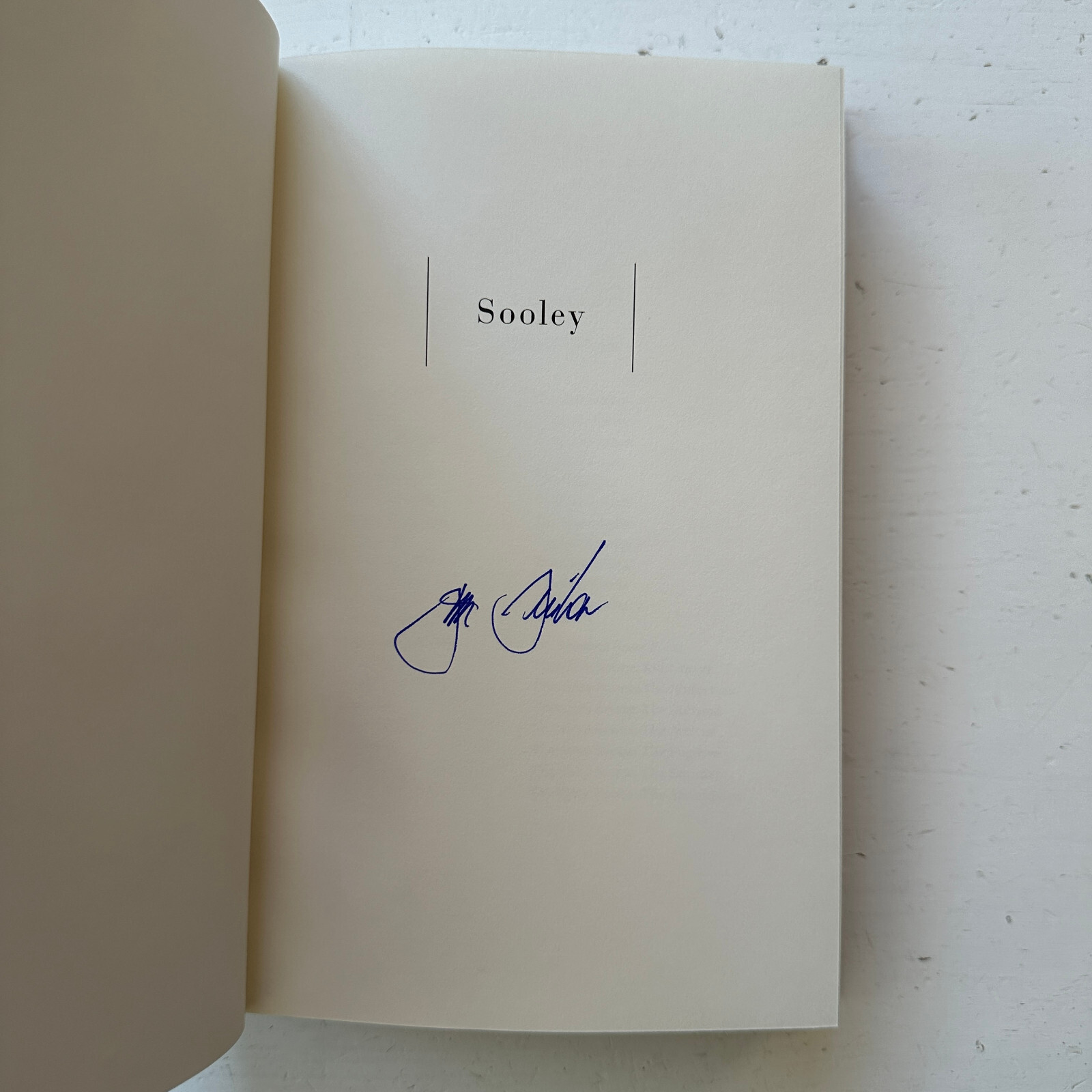 Sooley John Grisham Hardcover First Edition Signed