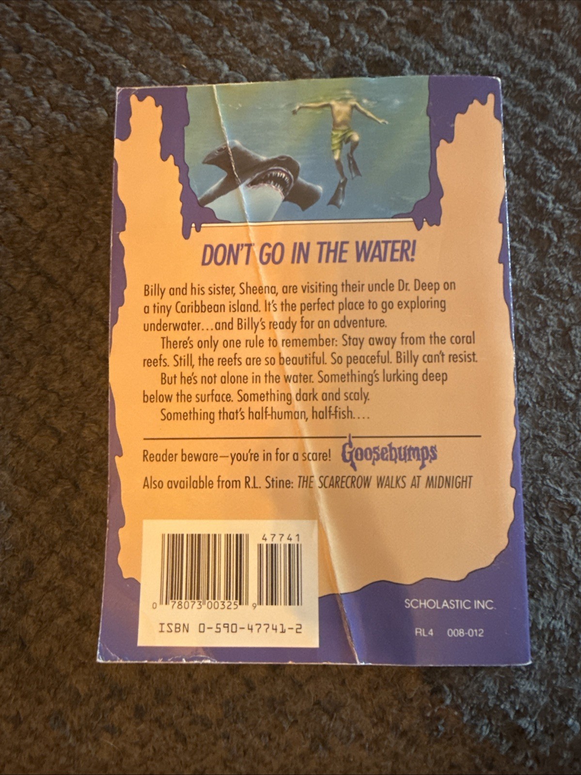 Lot of 8 Vintage Goosebumps Books R.L. Stine 90s Scholastic Paperbacks Retro Lot
