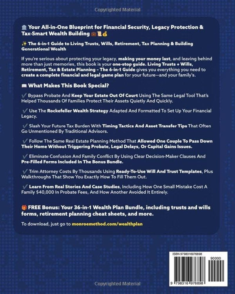 Living Trusts & Estate Planning 6-in-1 Guide 2025 | Wills, Taxes, Retirement Tip