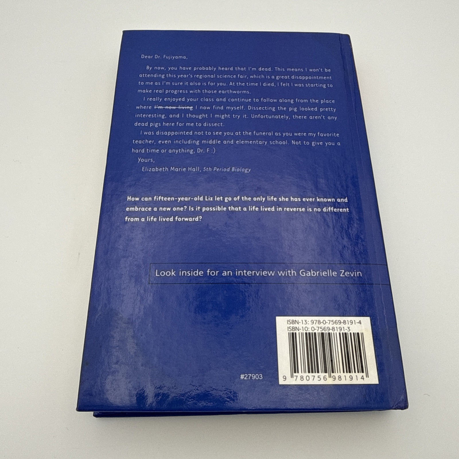 Elsewhere by Gabrielle Zevin (2007, Hardcover)