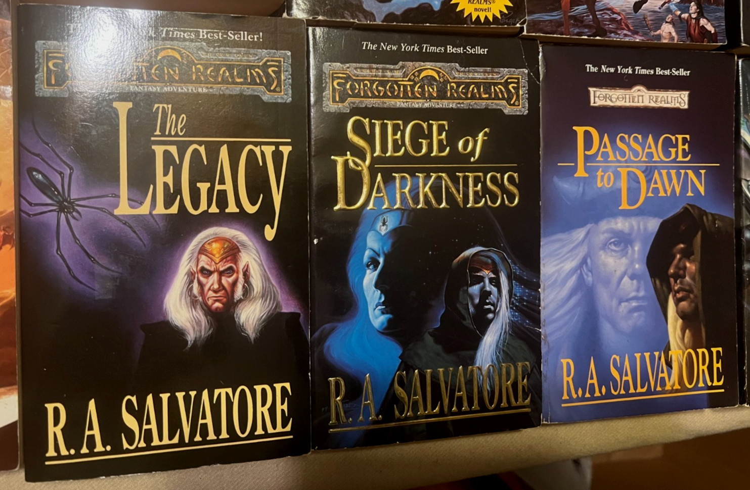 R. A. Salvatore Lot of 18 PBs HC Forgotten Realms DRIZZT Cleric LEGACY Demon