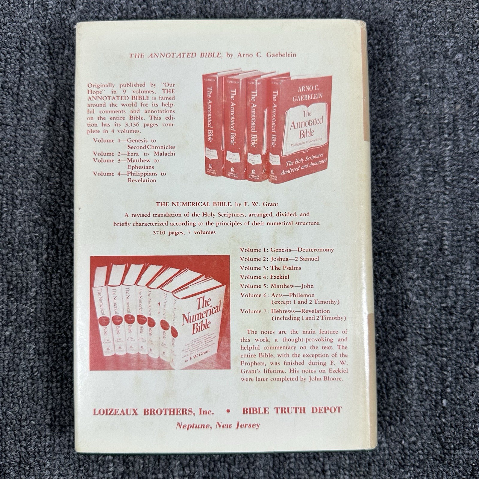 The Prophet Ezekiel: An Analytical Exposition by Arno C. Gaebelein 1972 2nd Ed