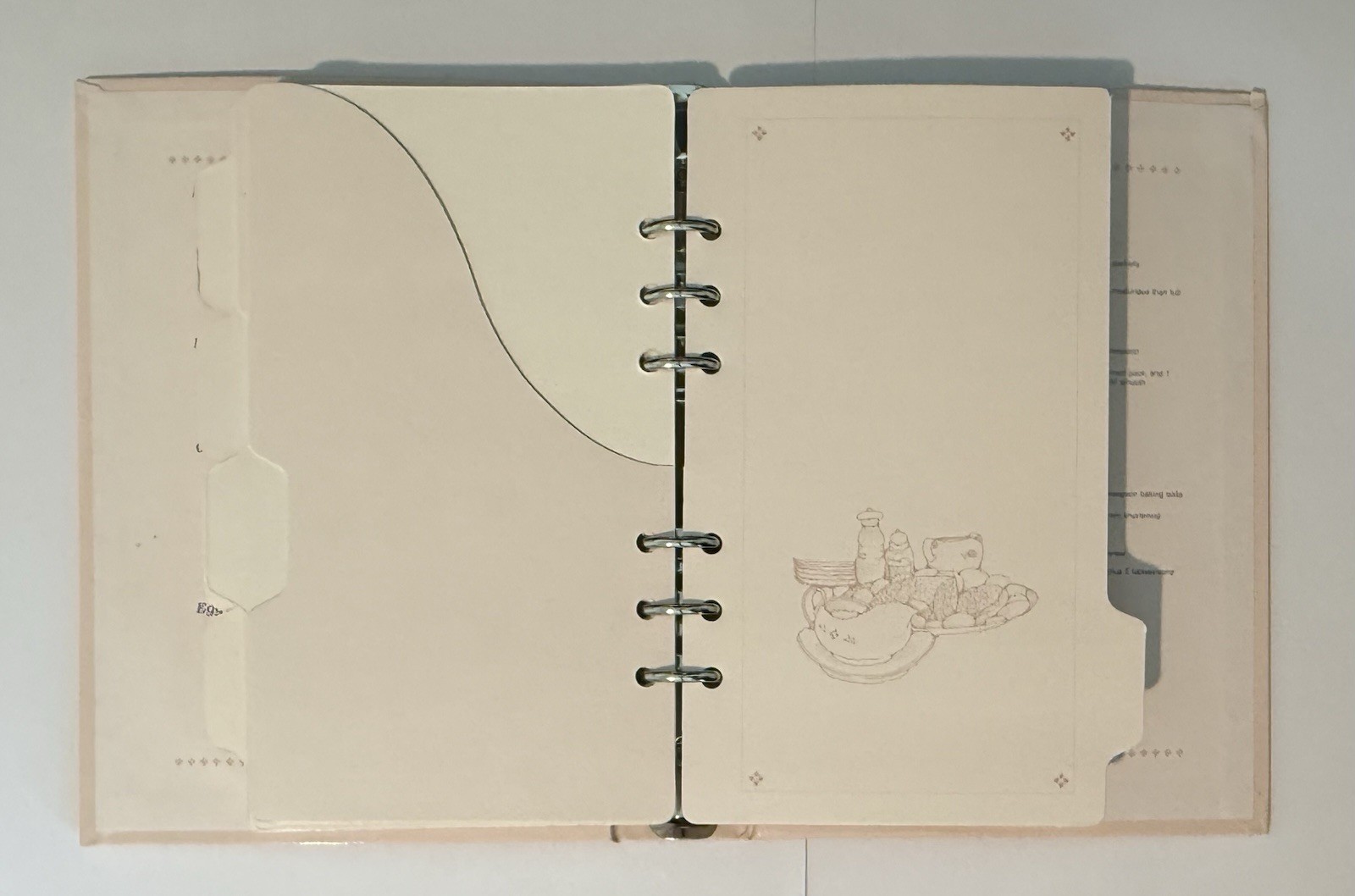 Vintage NEW Kim Jacobs 1990 Recipe Binder Book Cottagecore Organizer in Box NOS
