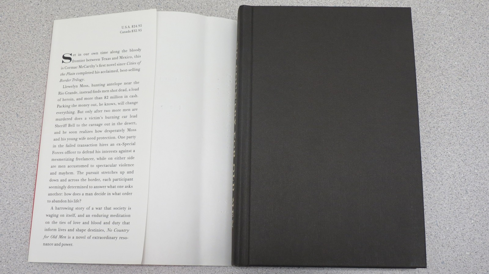 No Country for Old Men by Cormac Mccarthy (2005, Hardcover)