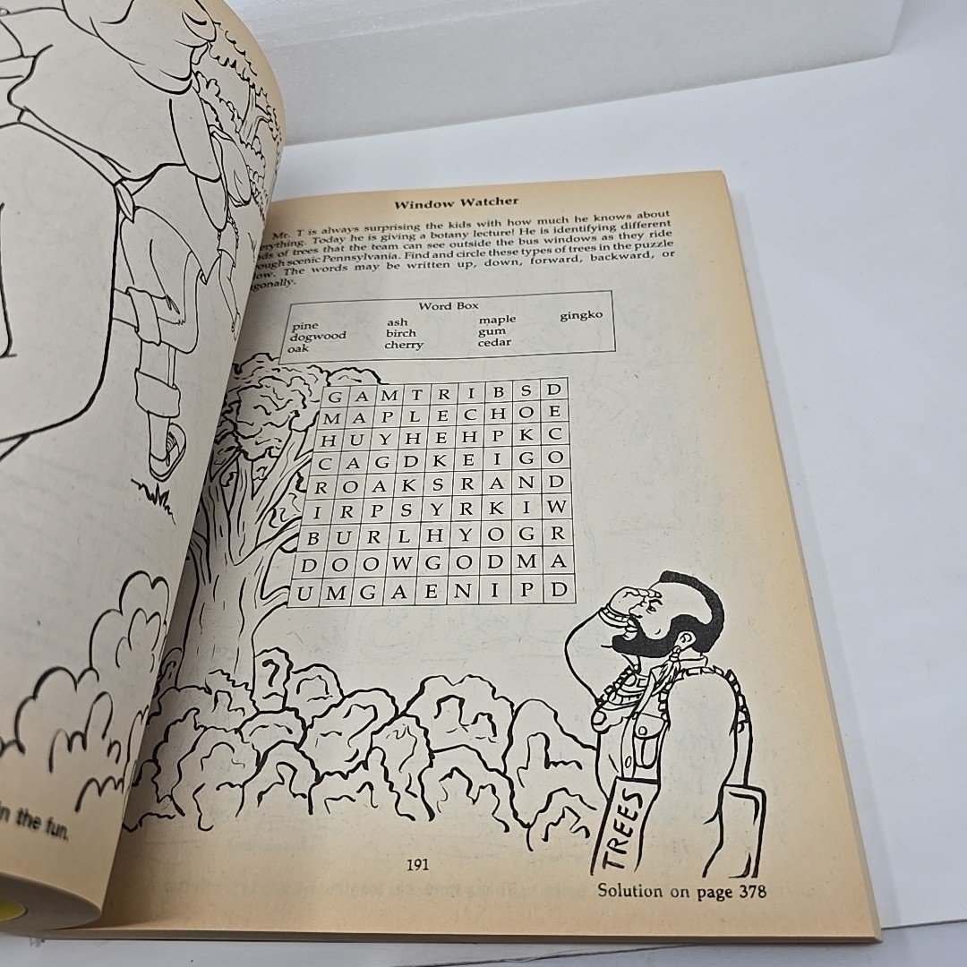 Vintage 1984 Mr. T Coloring and Activity Book 383 Pages A-Team – New Old-Stock!