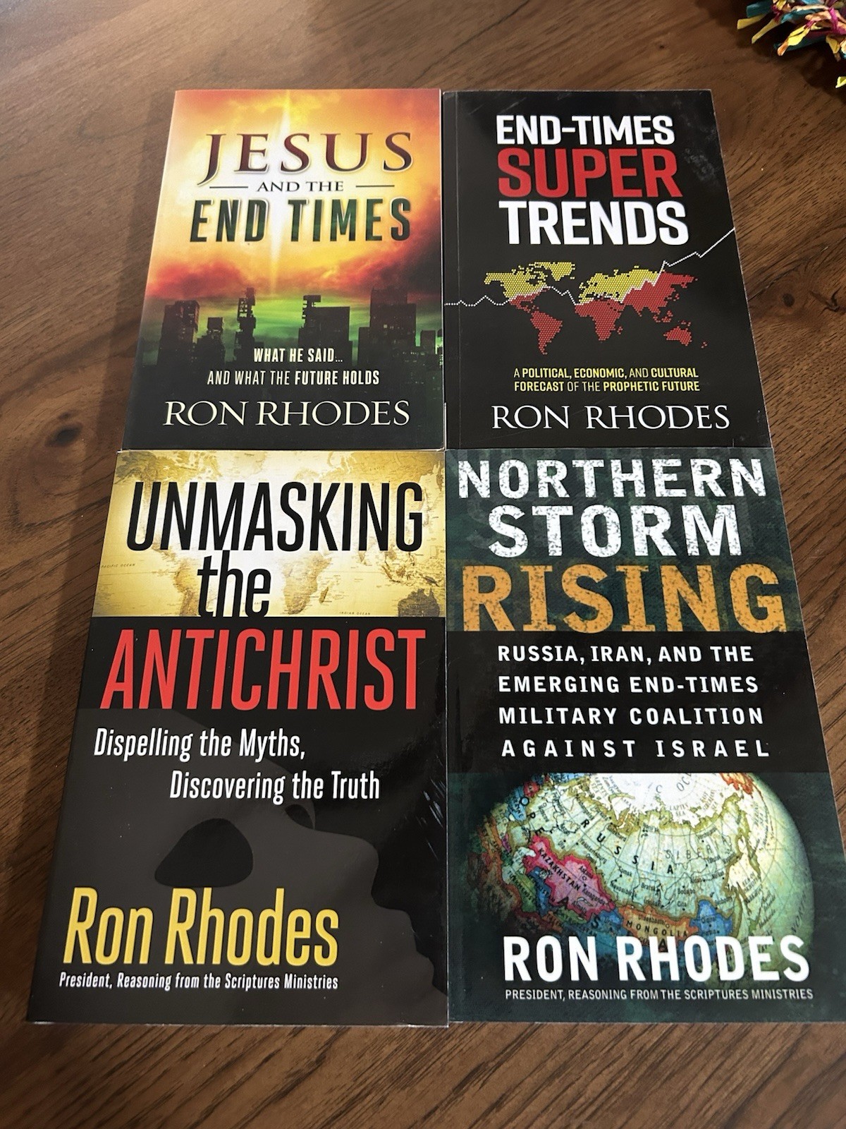 4 RON RHODES PB Lot Jesus and End Times, Super Trends Christian Prophecy Rapture