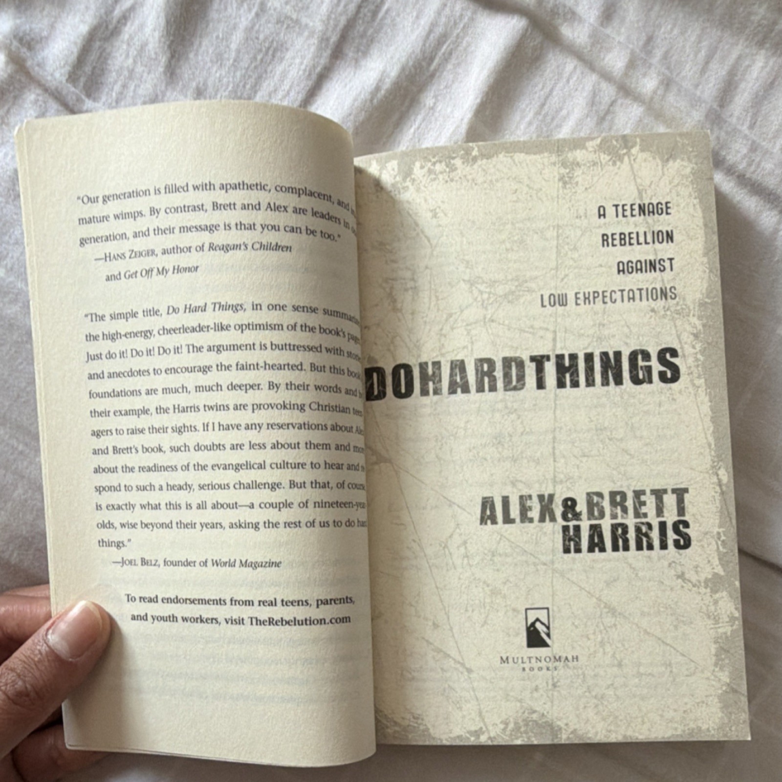 Do Hard Things by Brett Harris