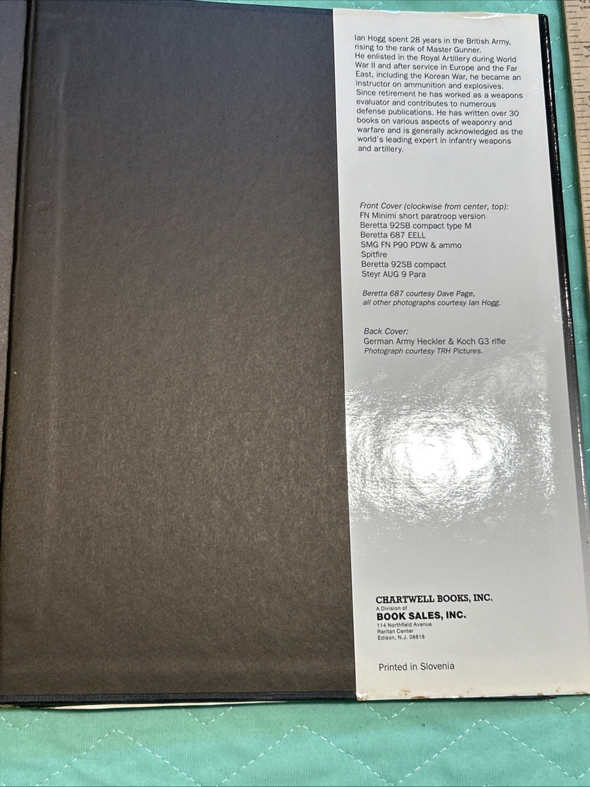 1994 Modern Small Arms by Ian V. Hogg Hardback Dust Jacket Book GUC
