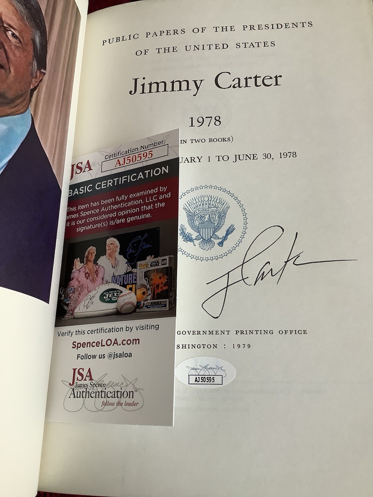 Public Papers of the Presidents U S JIMMY CARTER, 1977-81 9 VOL SET SIGNED JSA