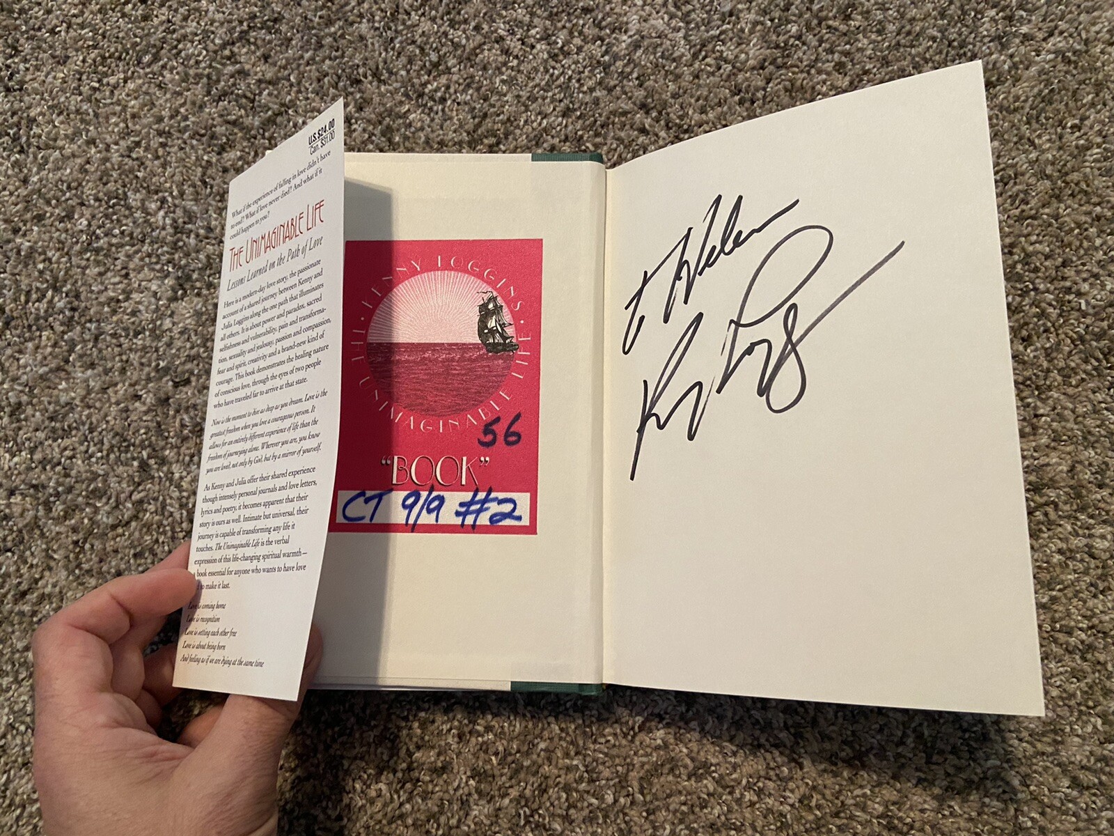 SIGNED The Unimaginable Life By Kenny Loggins 1st Printing Edition 1997 HC w/CD